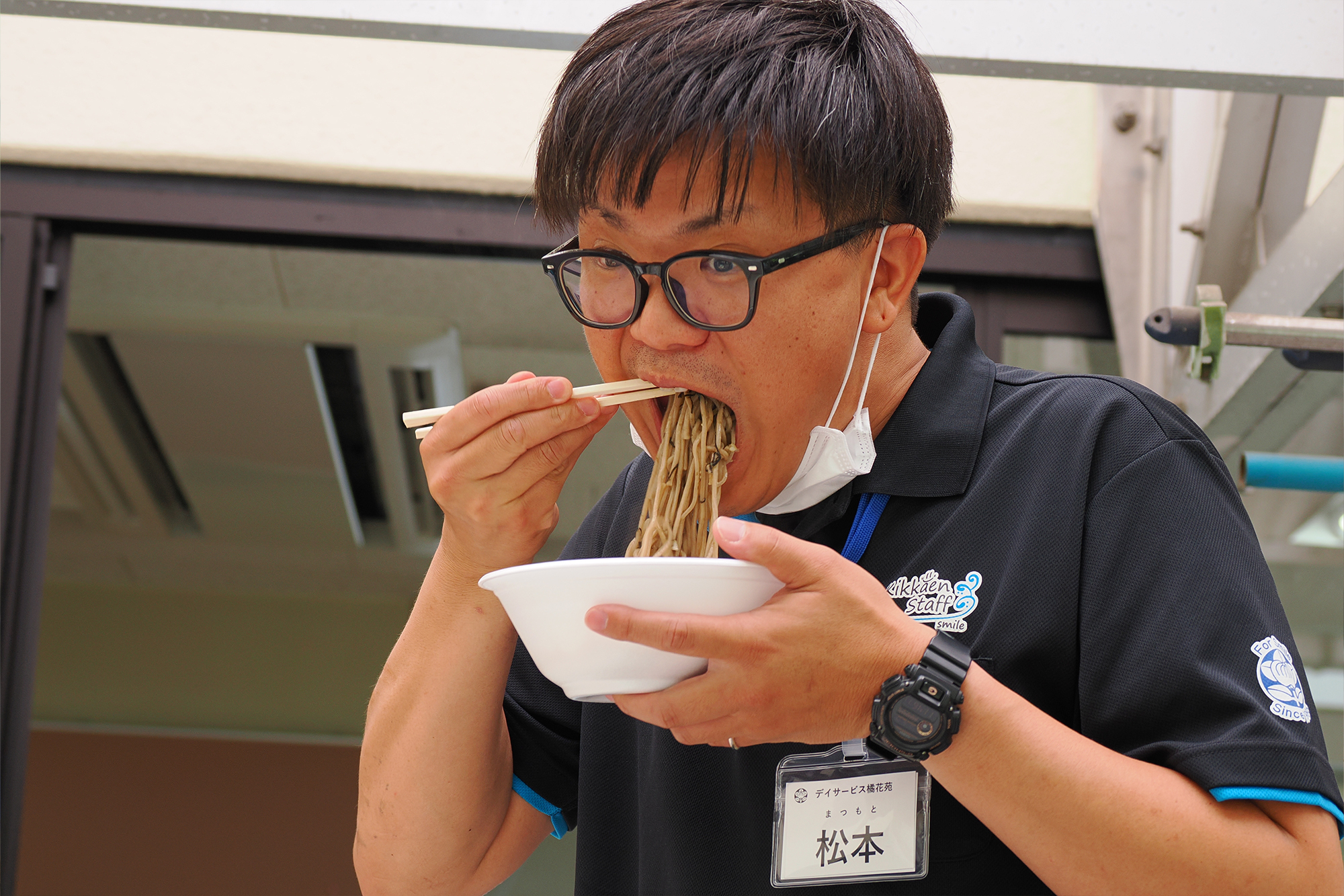 職員慰労会　～そば～