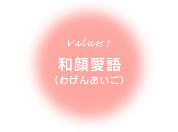 Values1　和顔愛語（わげんあいご）