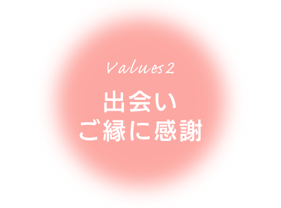 Values2　出会い、ご縁に感謝